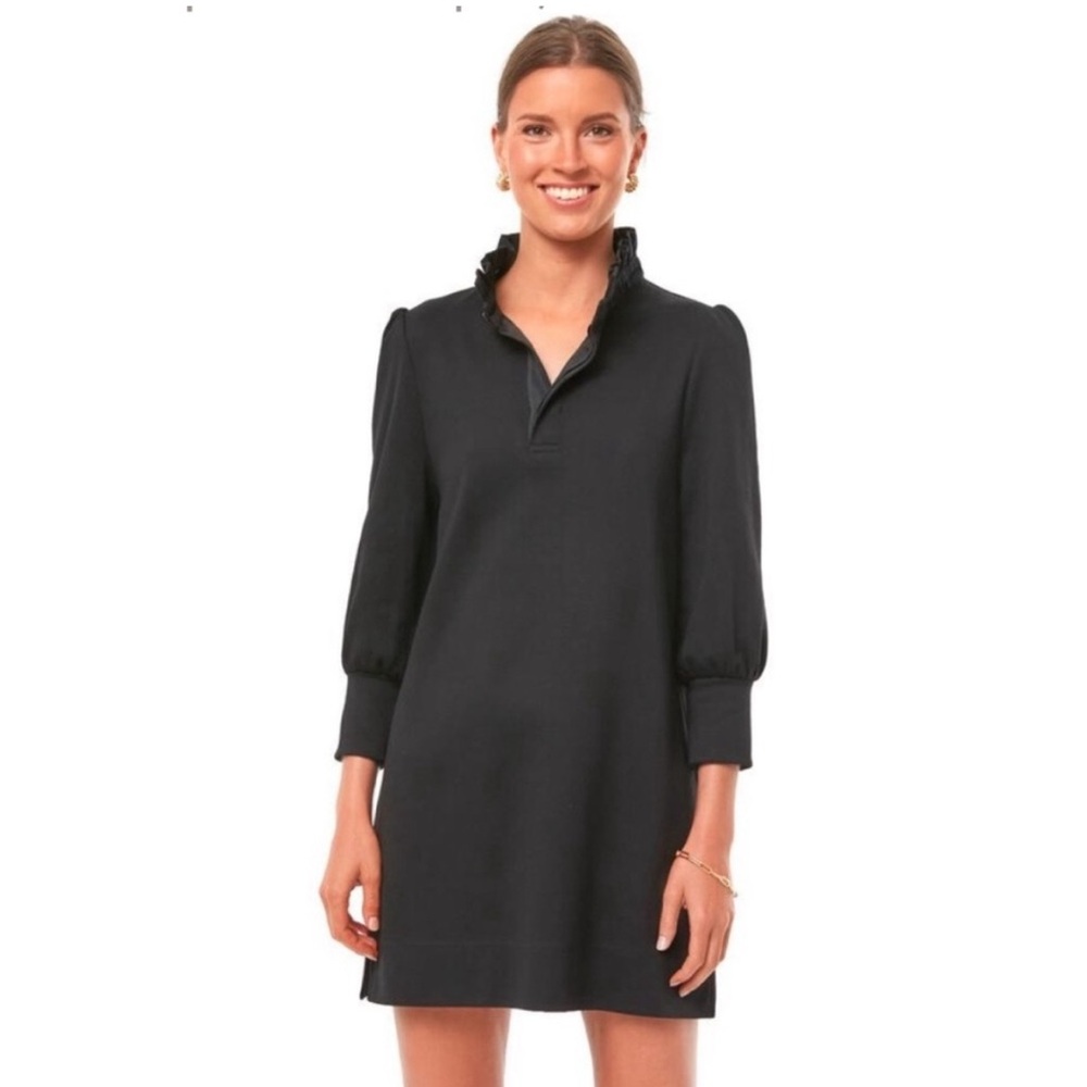 Tuckernuck Pomander Place Charlotte Black Collared Dress XL NWOT